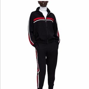 Zara Striped Bomber Jacket